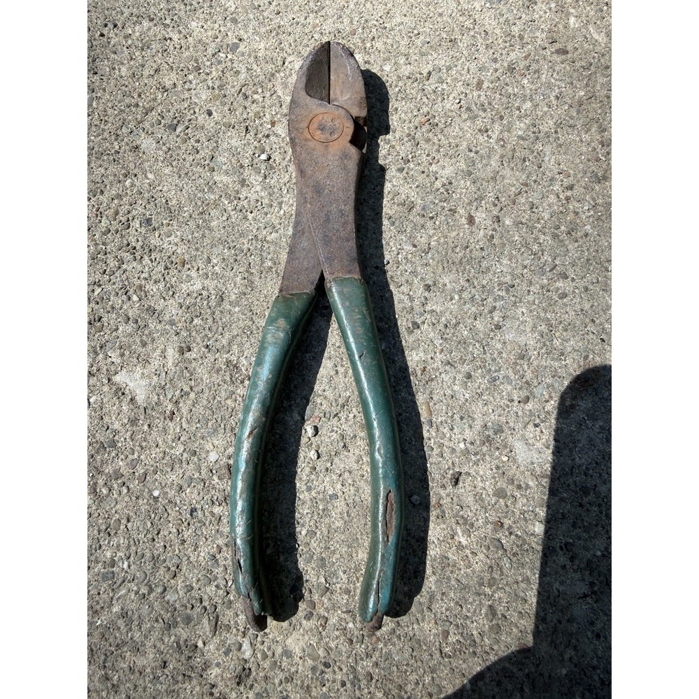 VINTAGE CHANNELLOCK 8" DIAGONAL CUTTING PLIERS MEADVILLE PA NO. 447  USA Made